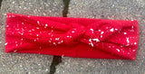 Top Knot Splatter Painted Headband - FREE SHIPPING