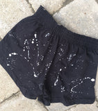 BASICS-Girls Soffe Shorts-Black with paint only