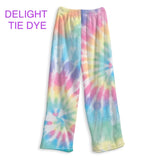 Tie Dye Fuzzy Pants-Bright/Ice/Delight