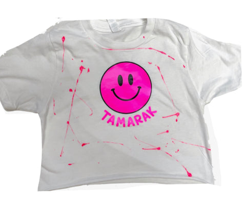 Cropped Happy T-shirt