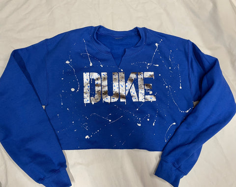 Duke Cropped Sweatshirt-adult small-GIT
