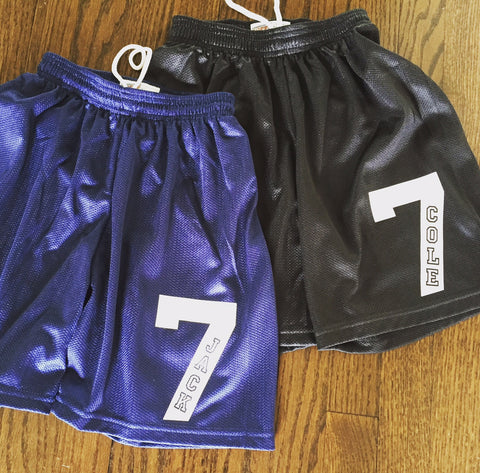 Boys Mesh Shorts-Name and Number