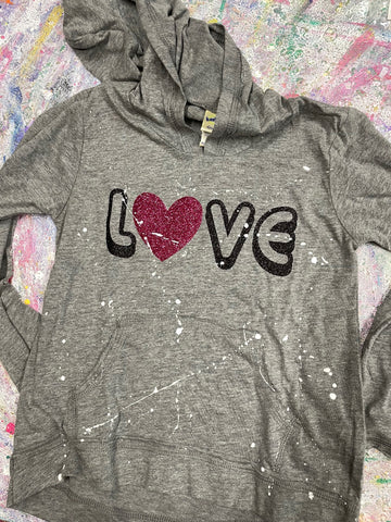 LOVE Long Sleeve Hoodie Shirt-6x-GIT