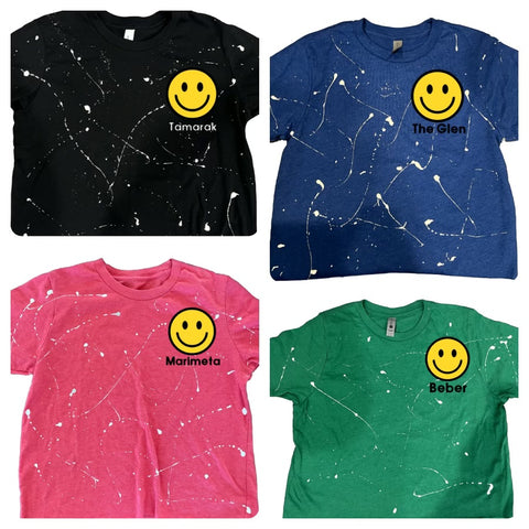 Cropped Smiley Camp T-shirt