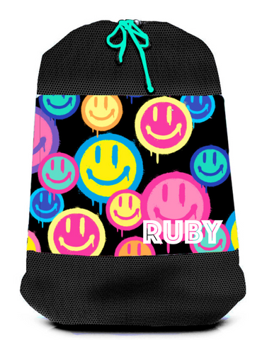 Smiley Mesh Laundry Bag